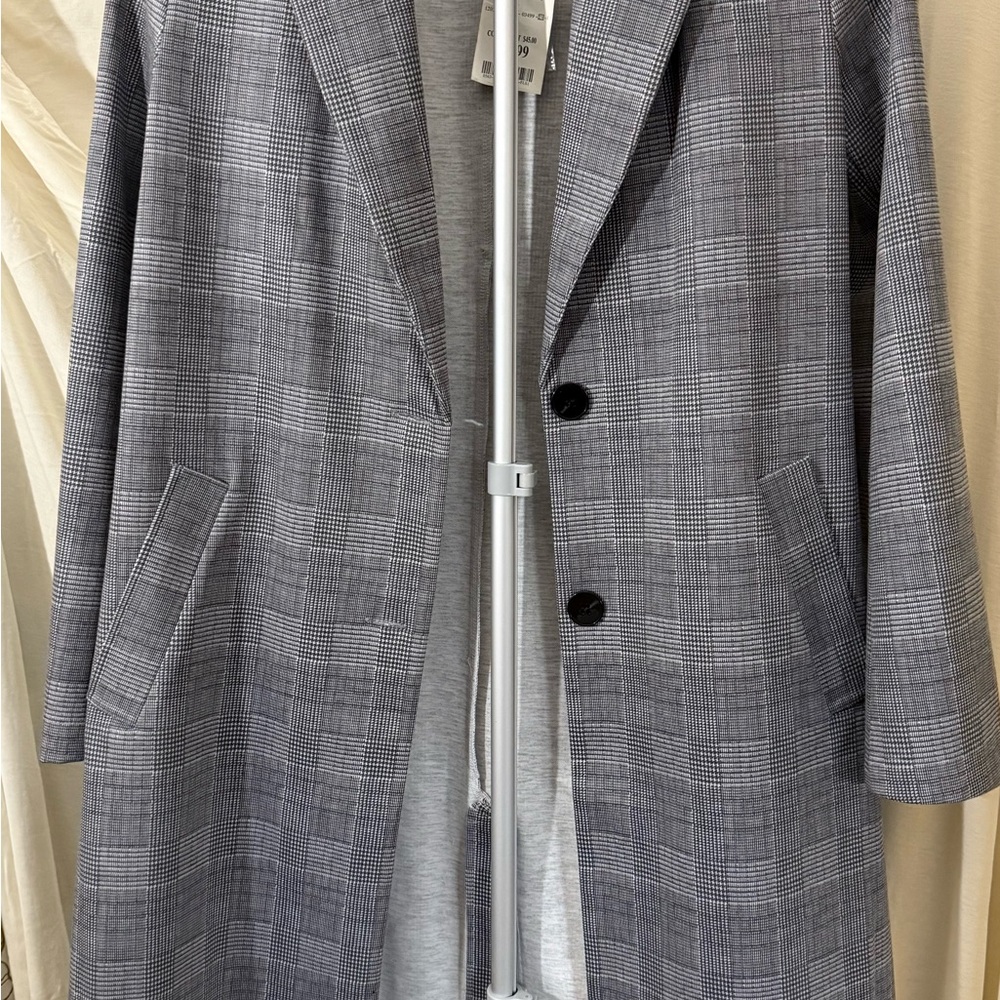 Joie Gray Plaid Women's Coat